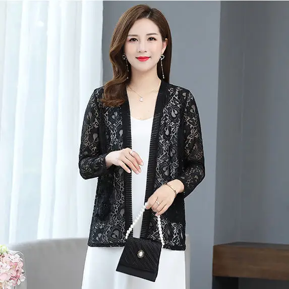 Green Lace Shawl Cardigan Plus Size Women 2026 - Image 5