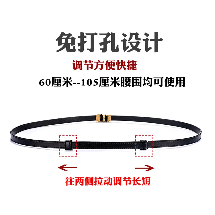Genuine Leather Women's Waist Belt Black Brown Brown