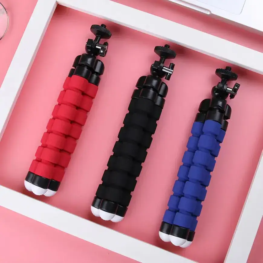 Universal Lazy Mobile Phone Holder Tripod with Sponges — feature 4