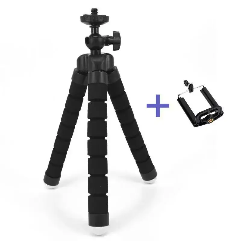 Universal Lazy Mobile Phone Holder Tripod with Sponges — feature 9