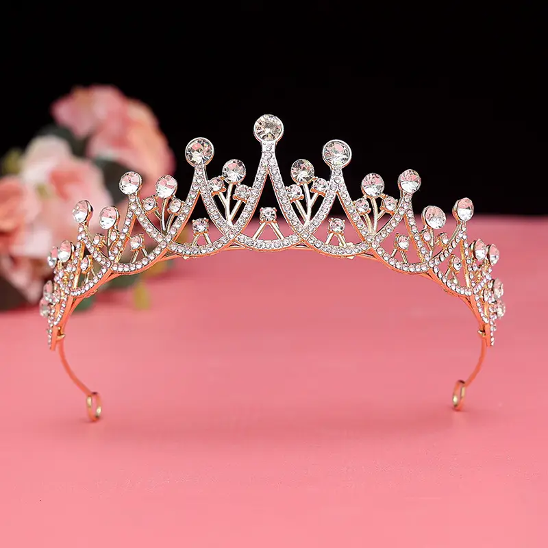 Bride Crown with Pearl Accents for Women