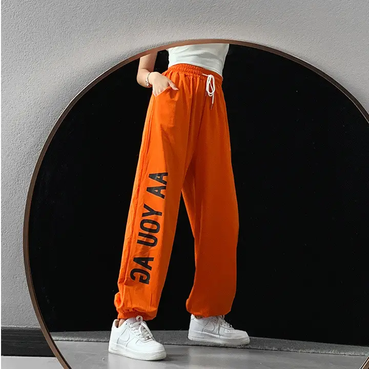 Women Hip Hop Jazz Jogger Pants White 2024 - Image 8