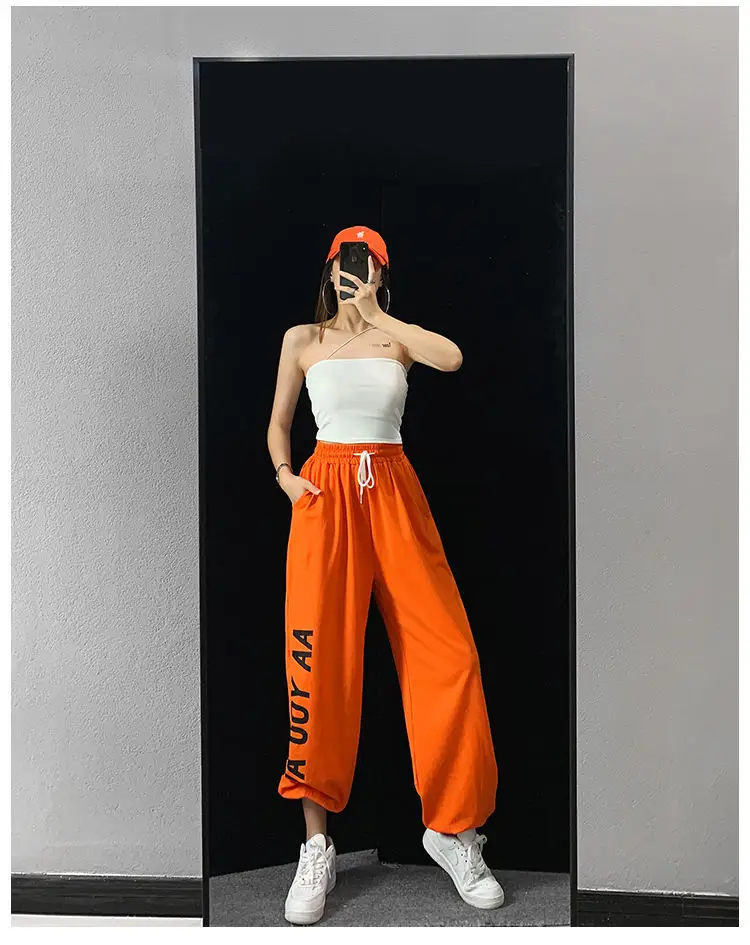 Women Hip Hop Jazz Jogger Pants White 2024 — feature 15