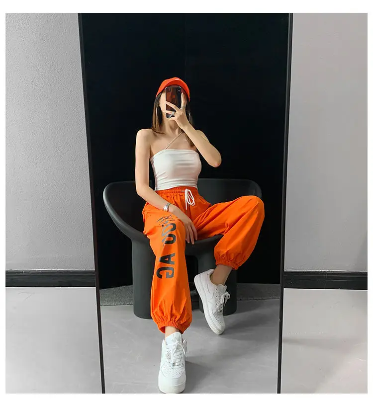Women Hip Hop Jazz Jogger Pants White 2024 — feature 17