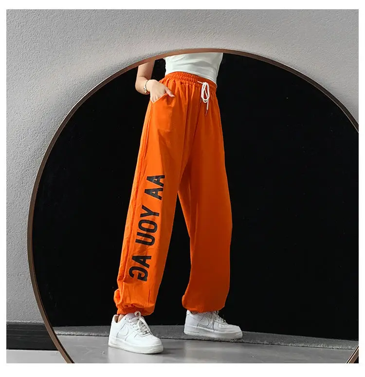 Women Hip Hop Jazz Jogger Pants White 2024 — feature 18