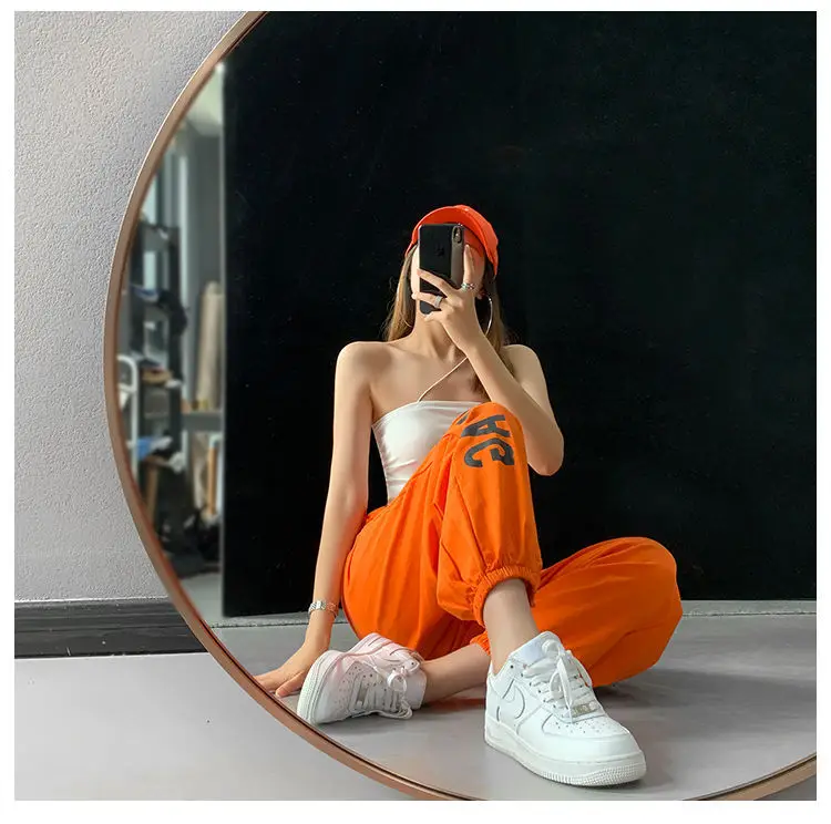Women Hip Hop Jazz Jogger Pants White 2024 — feature 21