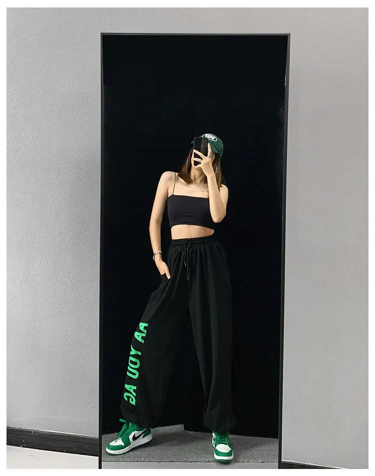 Women Hip Hop Jazz Jogger Pants White 2024 — feature 22