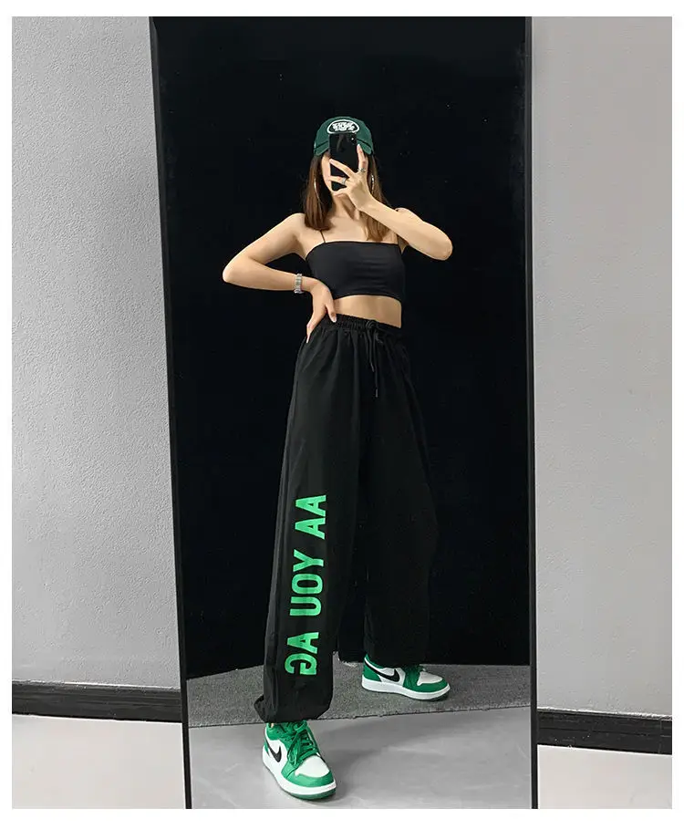 Women Hip Hop Jazz Jogger Pants White 2024 — feature 23