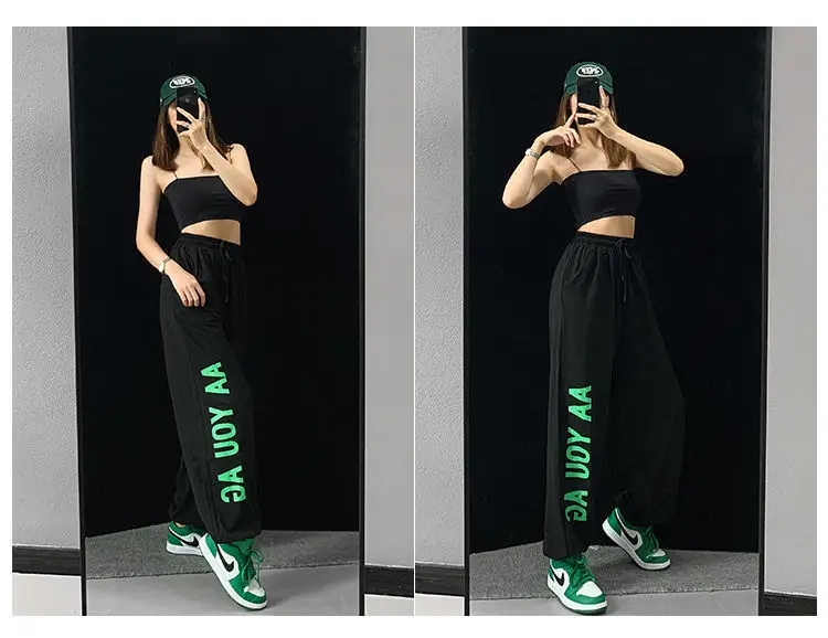 Women Hip Hop Jazz Jogger Pants White 2024 — feature 24
