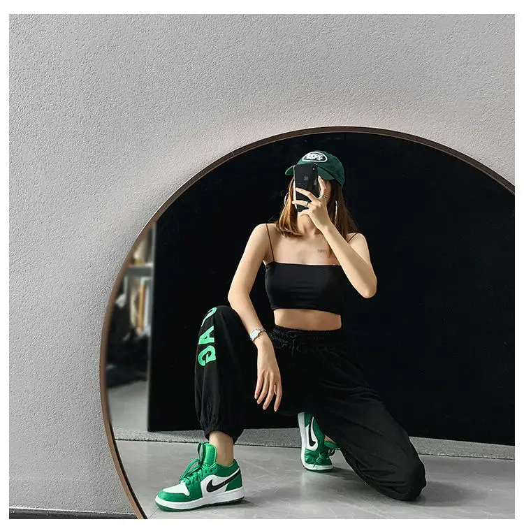 Women Hip Hop Jazz Jogger Pants White 2024 — feature 25