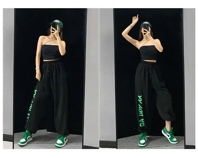 Women Hip Hop Jazz Jogger Pants White 2024 — feature 26