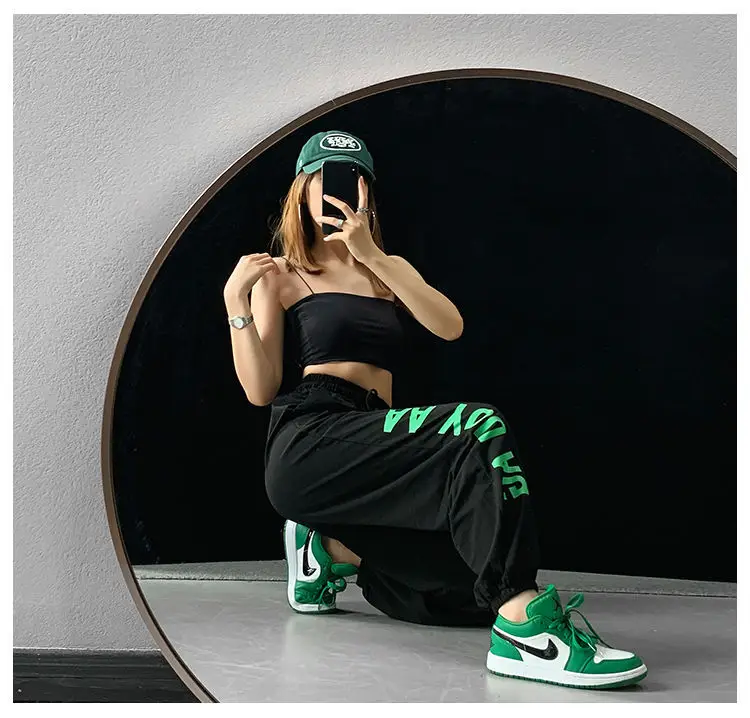 Women Hip Hop Jazz Jogger Pants White 2024 — feature 27