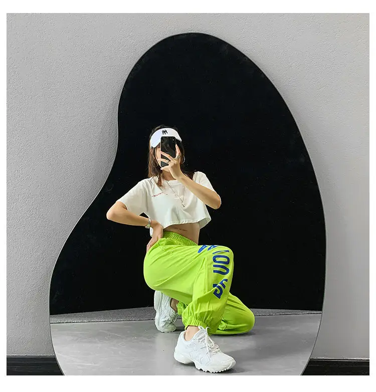 Women Hip Hop Jazz Jogger Pants White 2024 — feature 28