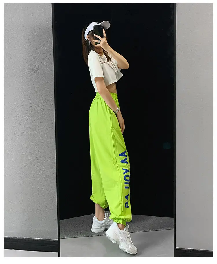 Women Hip Hop Jazz Jogger Pants White 2024 — feature 29