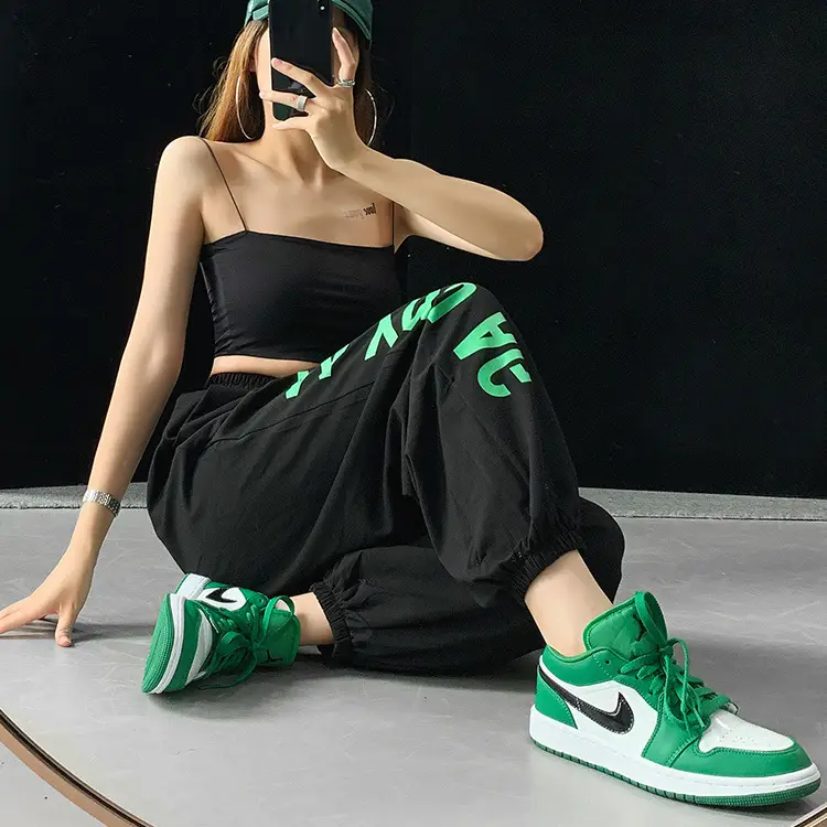 Women Hip Hop Jazz Jogger Pants White 2024 — feature 38