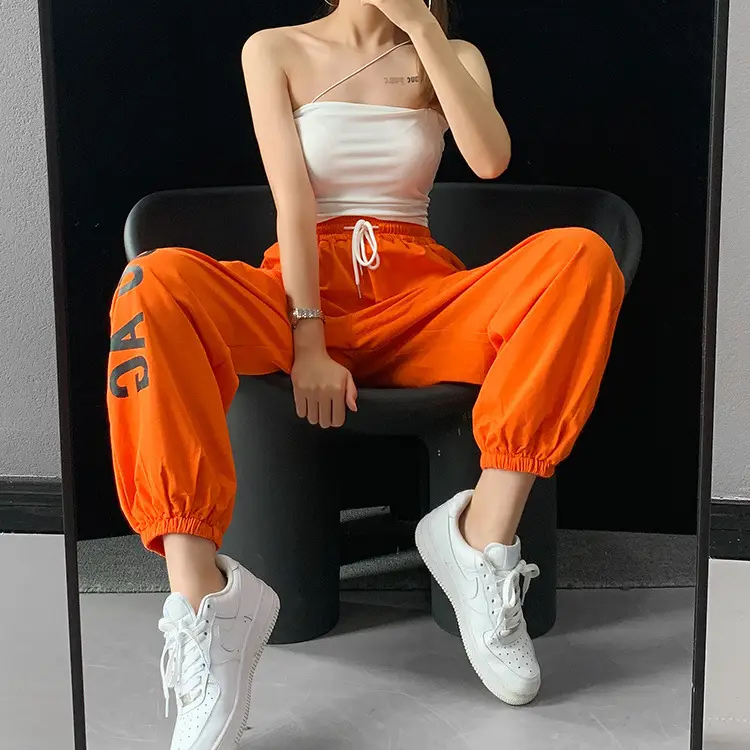 Women Hip Hop Jazz Jogger Pants White 2024 — feature 39