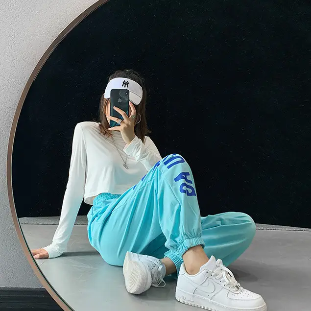 Women Hip Hop Jazz Jogger Pants White 2024 — feature 41