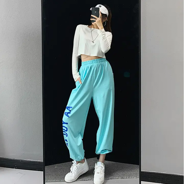 Women Hip Hop Jazz Jogger Pants White 2024 — feature 42