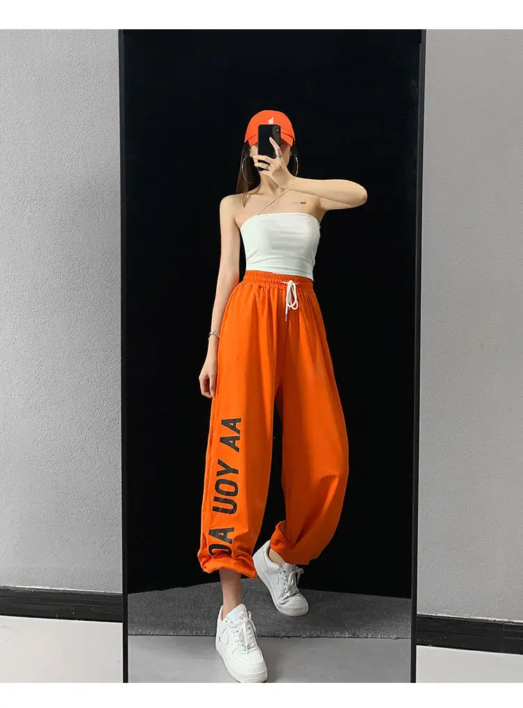 Women Hip Hop Jazz Jogger Pants White 2024 — feature 8