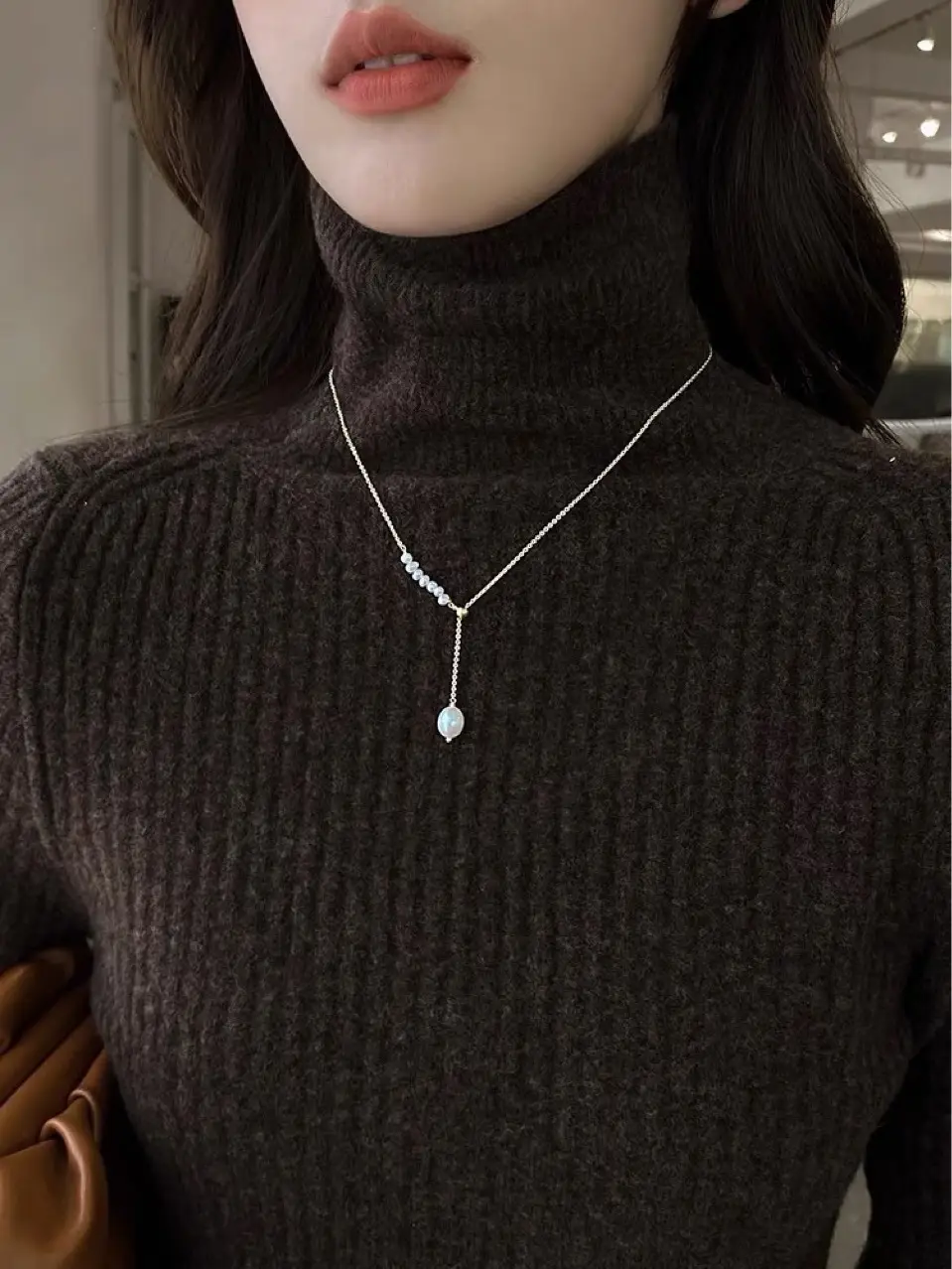 Natural Pearl Necklace Women's Light Luxury Collar Chain 2024 New Style — feature 2