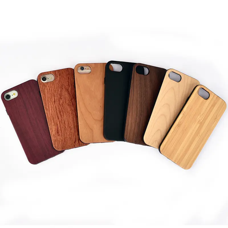 Apple iPhone 7 8P Wooden Mobile Case Black White Bamboo - Image 12