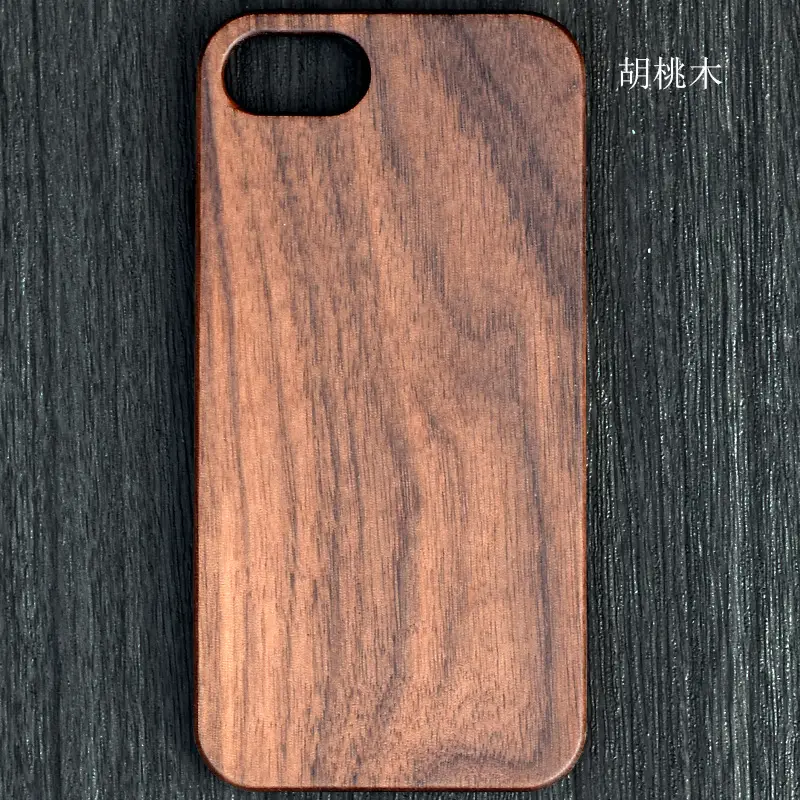 Apple iPhone 7 8P Wooden Mobile Case Black White Bamboo - Image 2