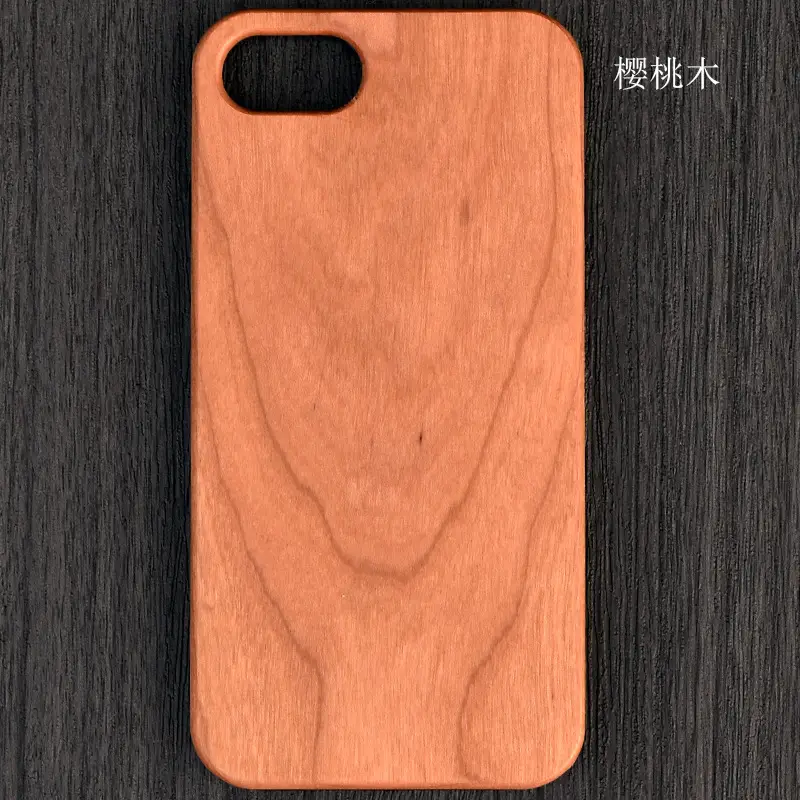 Apple iPhone 7 8P Wooden Mobile Case Black White Bamboo - Image 3