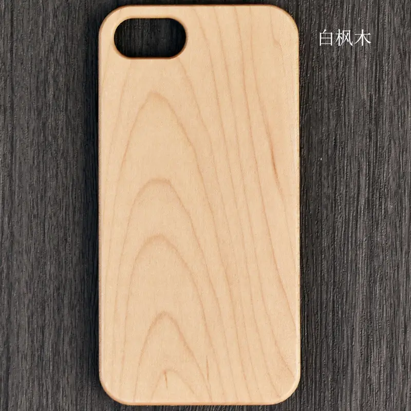 Apple iPhone 7 8P Wooden Mobile Case Black White Bamboo - Image 4