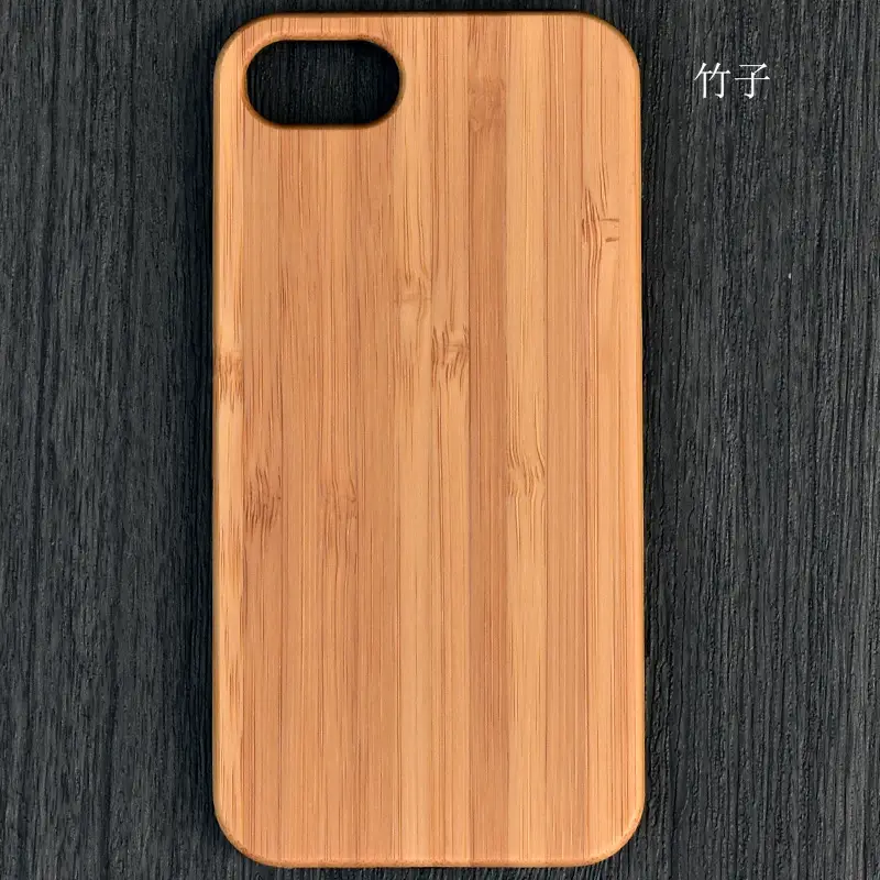 Apple iPhone 7 8P Wooden Mobile Case Black White Bamboo - Image 5