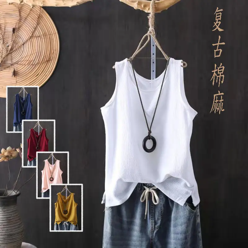 Women's Light Blue Knitted Vest with Neckline Cutout - Image 12