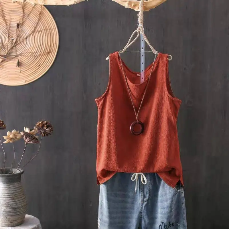 Women's Light Blue Knitted Vest with Neckline Cutout - Image 9