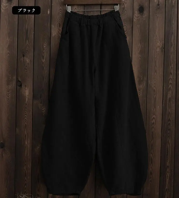 Mint Green Linen Harem Pants Plus Size Women — feature 14