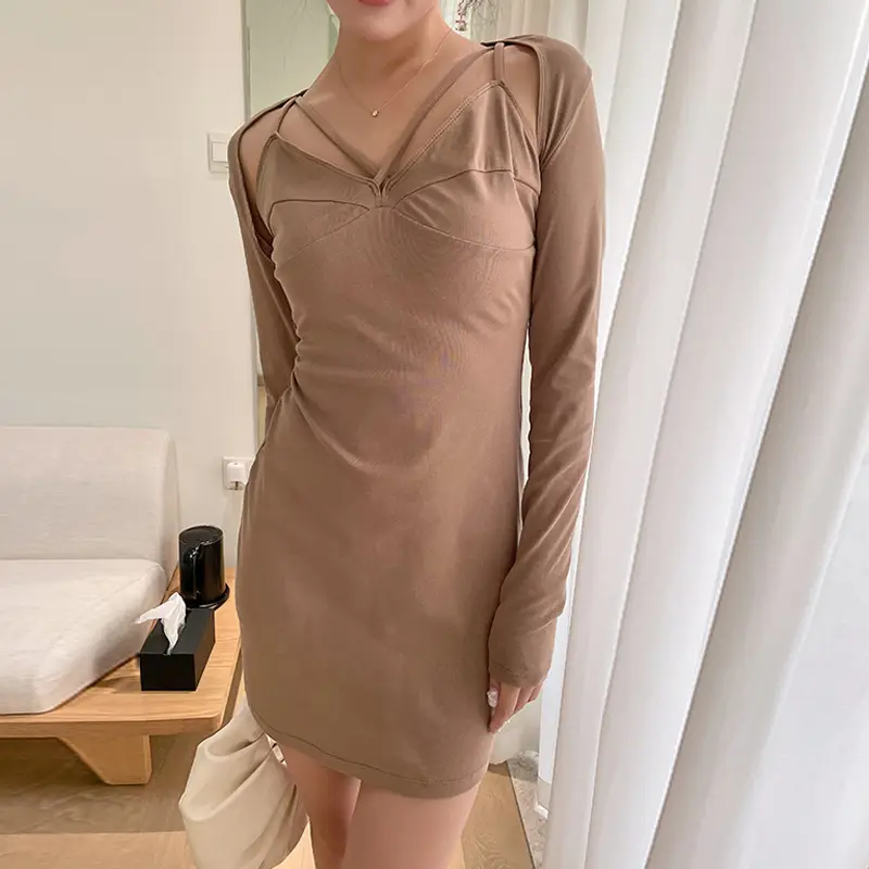 Women's Summer Strap Dress High Waist Slim Fit Slip Skirt