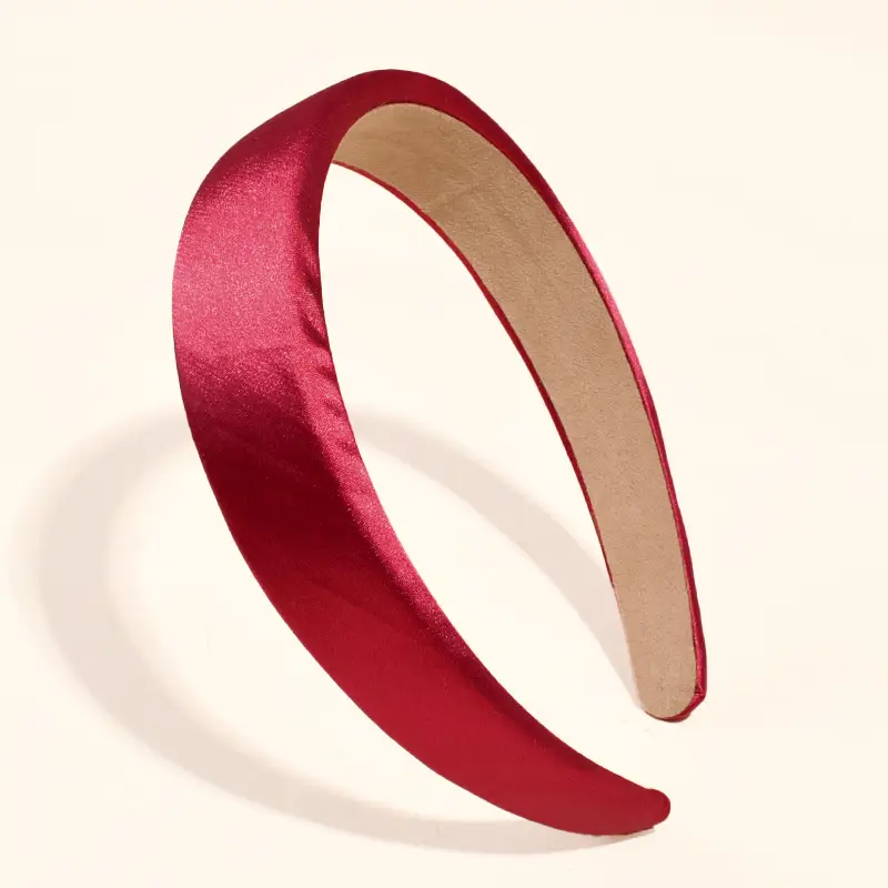 Green Satin Wide Brim Hair Band for Women - Image 10