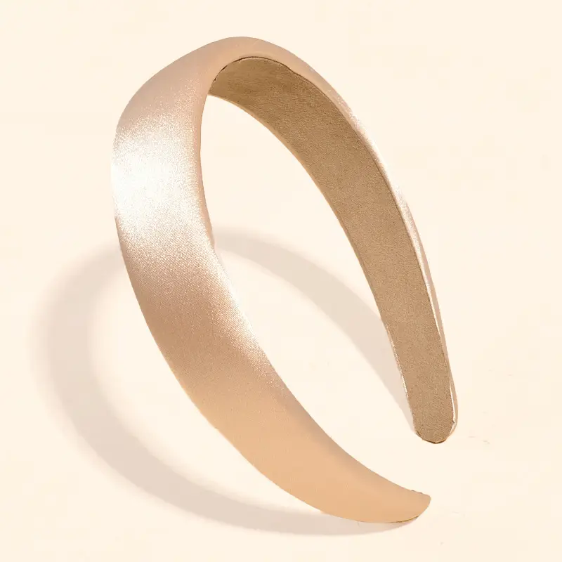Green Satin Wide Brim Hair Band for Women - Image 6