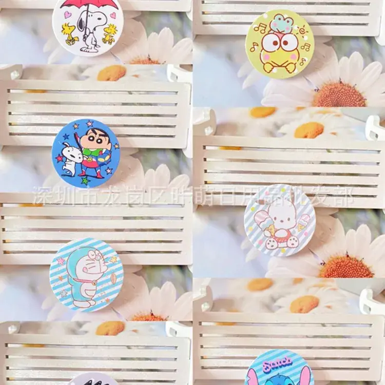 Japanese Style Cinnamon Dog Telescopic Air Cushion Ring Buckle Mobile Phone Holder - Image 26