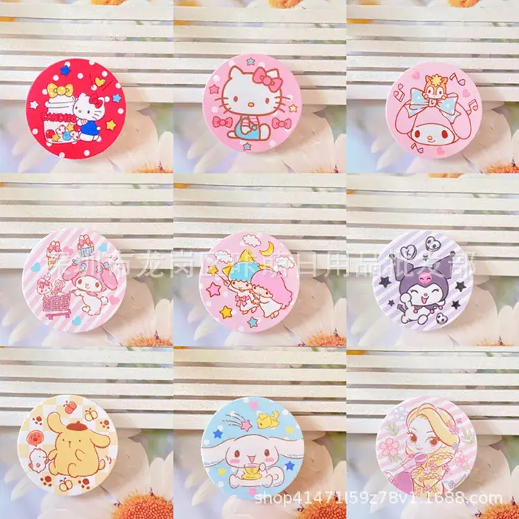 Japanese Style Cinnamon Dog Telescopic Air Cushion Ring Buckle Mobile Phone Holder - Image 27