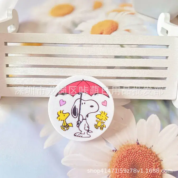 Japanese Style Cinnamon Dog Telescopic Air Cushion Ring Buckle Mobile Phone Holder - Image 10