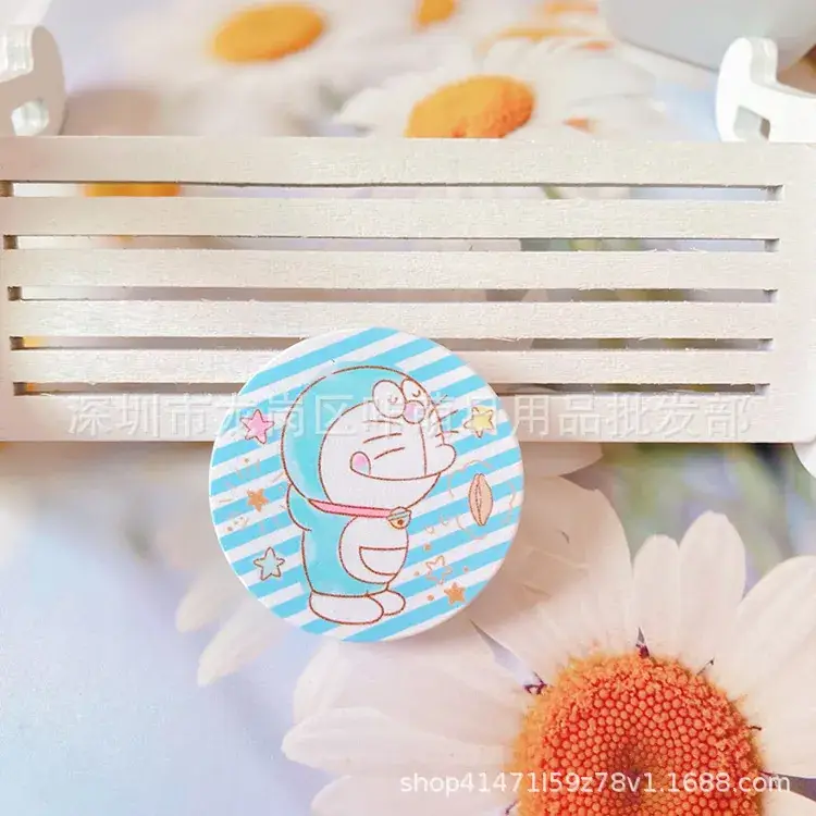 Japanese Style Cinnamon Dog Telescopic Air Cushion Ring Buckle Mobile Phone Holder - Image 12