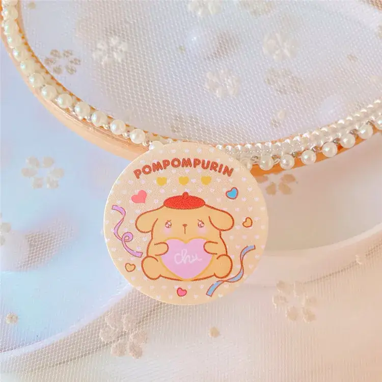 Japanese Style Cinnamon Dog Telescopic Air Cushion Ring Buckle Mobile Phone Holder - Image 17