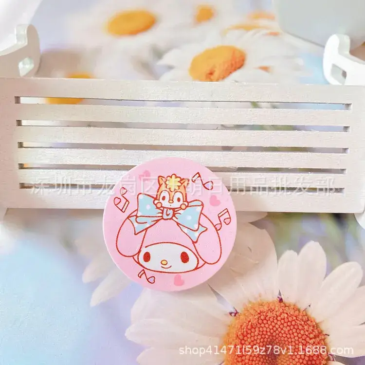Japanese Style Cinnamon Dog Telescopic Air Cushion Ring Buckle Mobile Phone Holder - Image 3