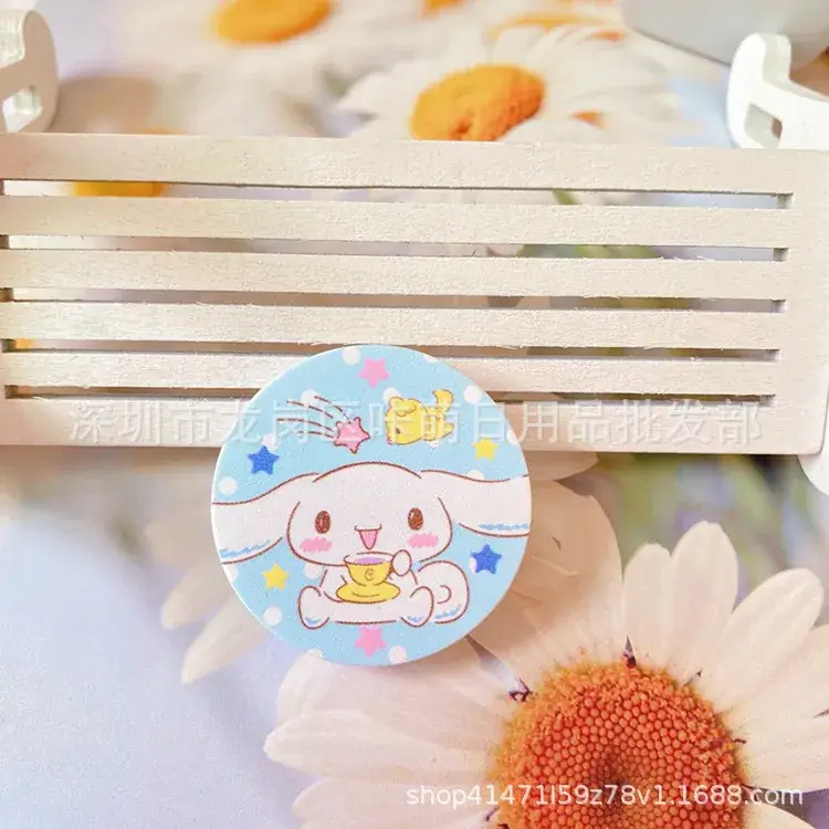 Japanese Style Cinnamon Dog Telescopic Air Cushion Ring Buckle Mobile Phone Holder - Image 8