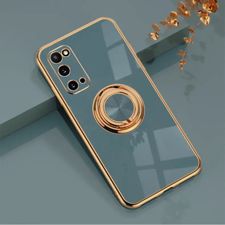 Samsung Phone Case with Ring Holder & Gold Finish - Image 2