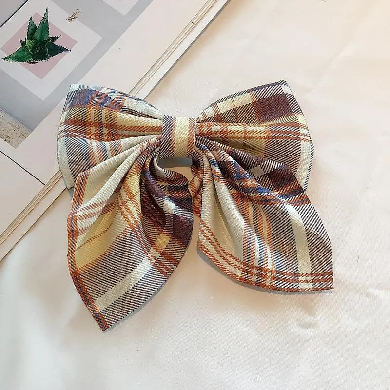 Japanese Jk Bow Hair Clip for Girls Plaid Hairband - Image 17