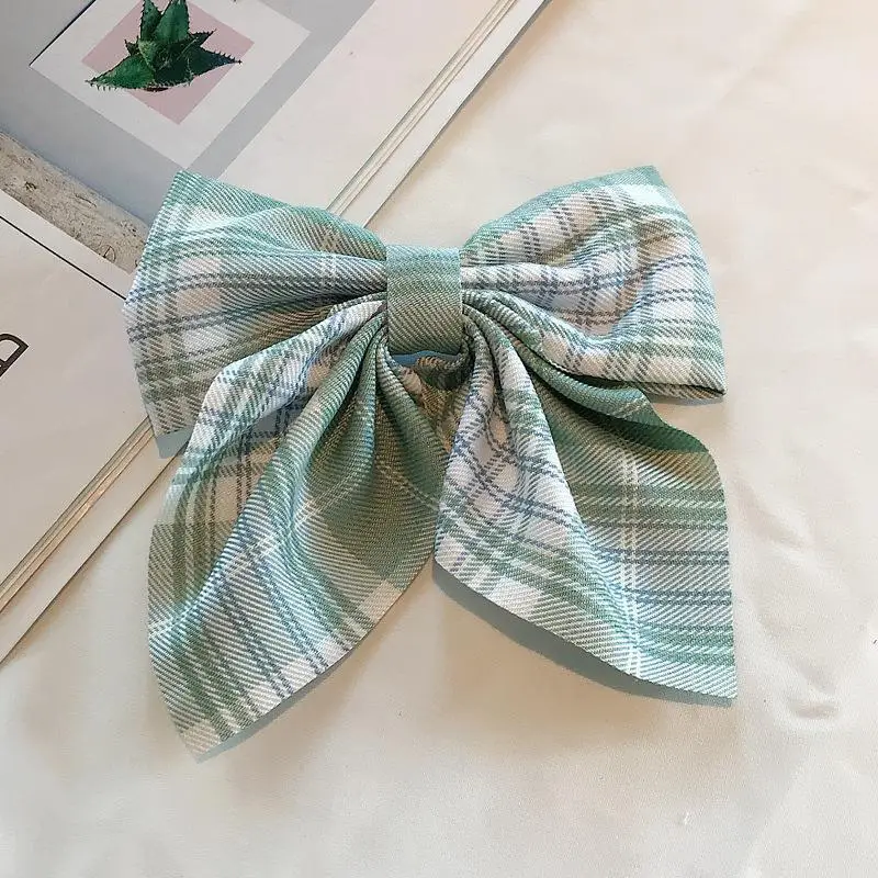Japanese Jk Bow Hair Clip for Girls Plaid Hairband - Image 19