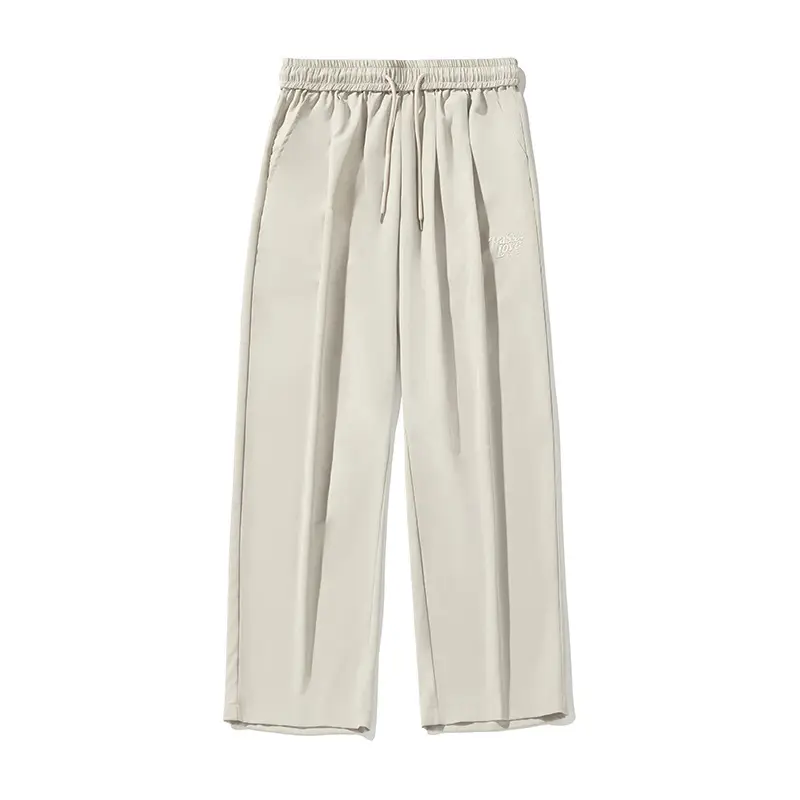 Black Wide Leg Han Lu Pants for Men