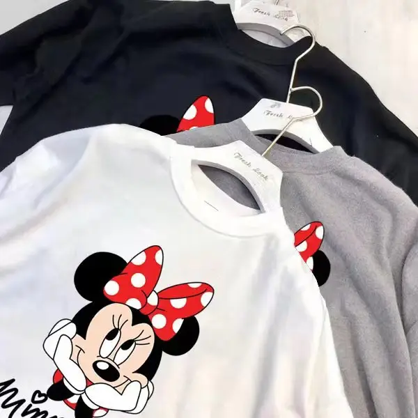Women Minnie Mouse Cotton T-Shirt Summer 2025 - Image 4
