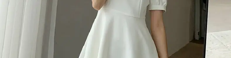 帮手描述图:2022夏季新款复古赫本风小黑裙胖妹妹收腰显瘦方