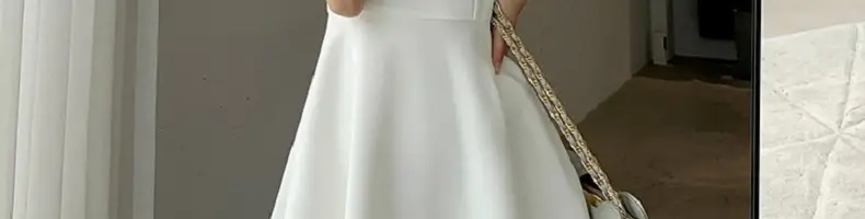 帮手描述图:2022夏季新款复古赫本风小黑裙胖妹妹收腰显瘦方