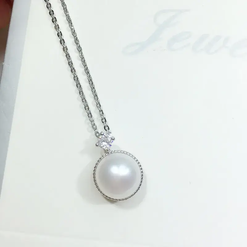 Princess Pearl Necklace Real Gold Color - Image 4